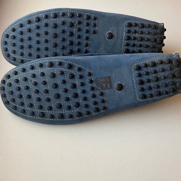 The Original Car Shoe Blue Suede Driving Loafers – Men’s Size 10 – Made in Italy - Picture 6 of 8